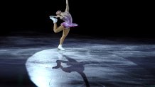 Wakaba Higuchi of Team Japan skates during the Figure Skating Gala Exhibition on day 16 of the 2022 Winter Olympics at Capital Indoor Stadium on Feb. 20, 2022, in Beijing, China.