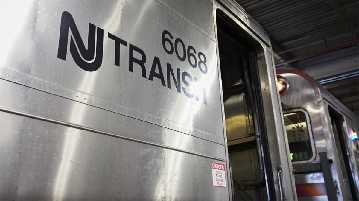 NJ Transit Light Rail Train Hits Crashed Car on Tracks in Trento ...
