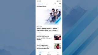 Image of Olympic content in the NBC10 app