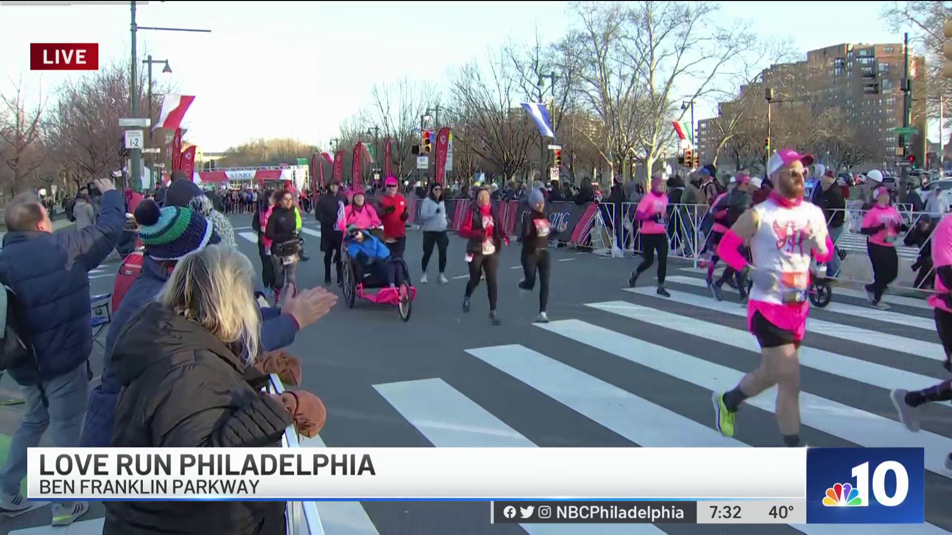 Photos from the Love Run Philadelphia on the Parkway.