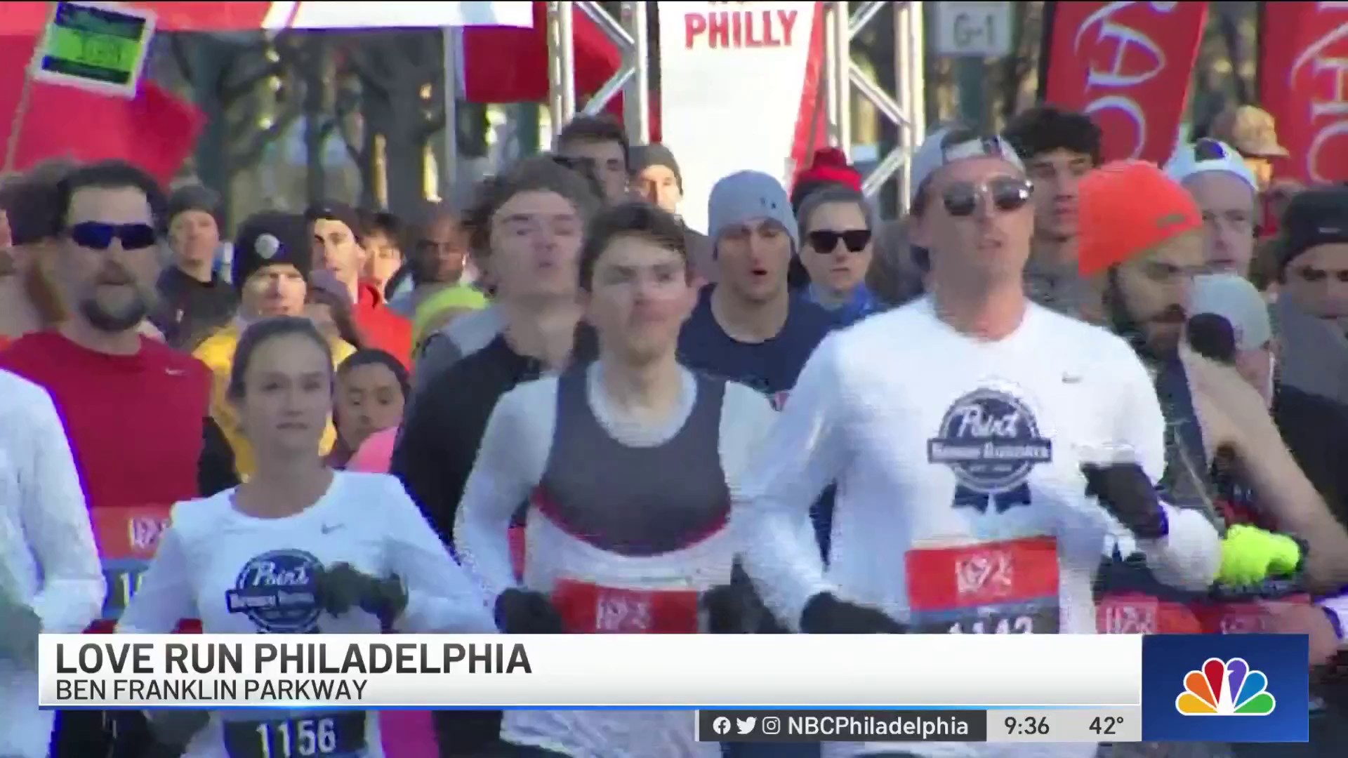 Photos from the Love Run Philadelphia on the Parkway.