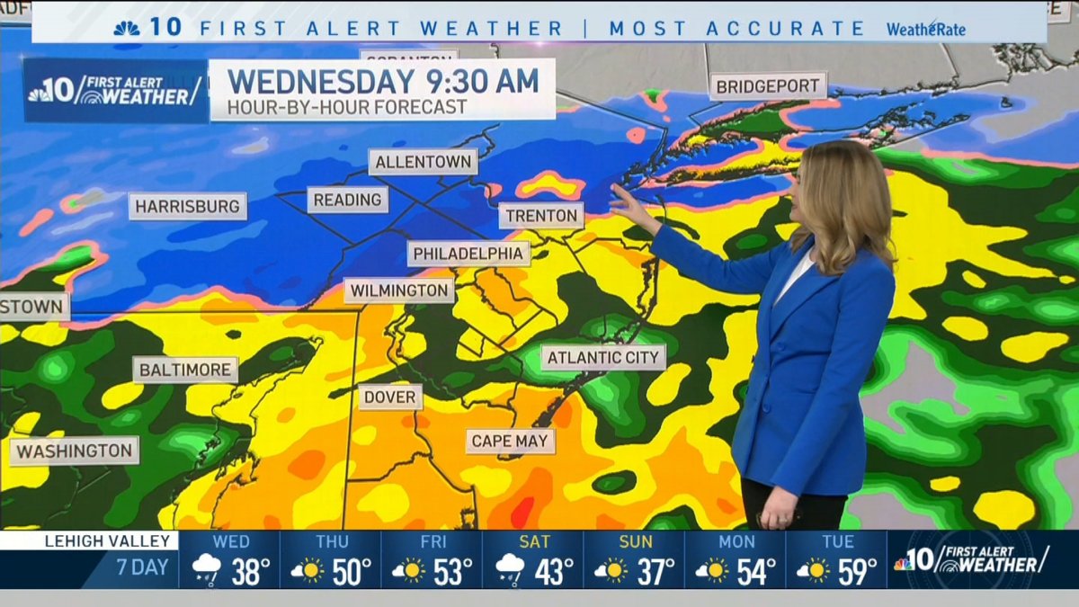 Tracking Snow, Sleet and Rain Wednesday – NBC10 Philadelphia