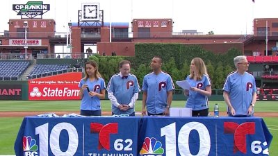 Krystal Klei Shows Off Arm in First Pitch at Phillies Game – NBC10  Philadelphia