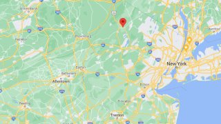Map locating Lafayette New Jersey
