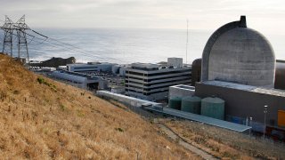 FILE - This Nov. 3, 2008 file photo shows one of Pacific Gas and Electric's Diablo Canyon Power Plant's nuclear reactors in Avila Beach, Calif.