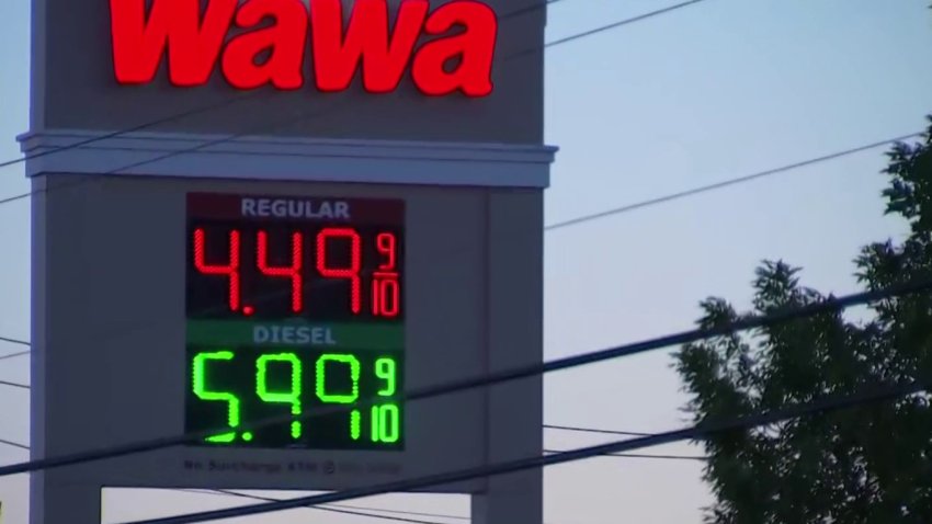 Wawa gas station sign show $4.49 gas price