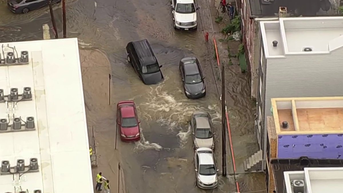 Large Water Main Break Floods North Philly Streets – NBC10 Philadelphia