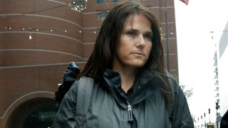 File - Former University of Southern California soccer coach Laura Janke departs federal court, May 14, 2019, in Boston.