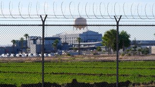 The Arizona state prison is shown, Wednesday, June 8, 2022, in Florence, Ariz. Frank Atwood was put to death Wednesday in the state’s second execution since officials resumed carrying out the death penalty in May following a nearly eight-year hiatus. Atwood, 66, died by lethal injection at the state prison in Florence for his murder conviction in the killing of Vicki Hoskinson, whose body was found in the desert, Arizona Attorney General Mark Brnovich said in a statement.