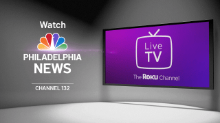 Graphic showing NBC Philadelphia News Roku channel