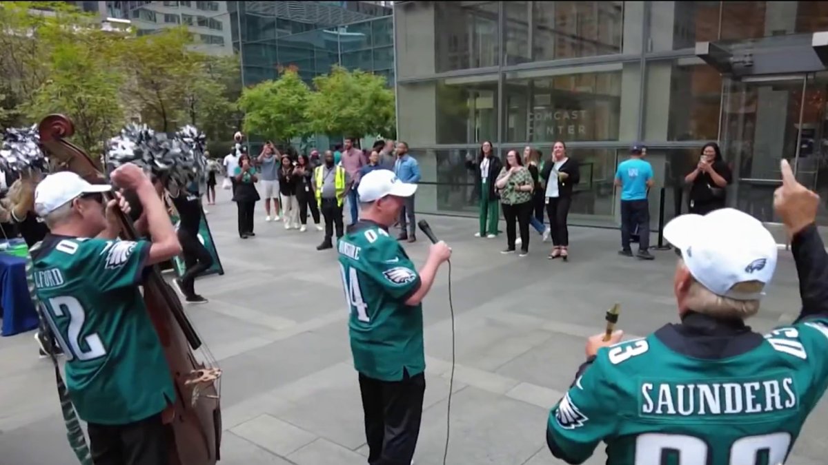 Comcast Hosts Eagles Pep Rally Ahead of Sunday’s Season Opener NBC10