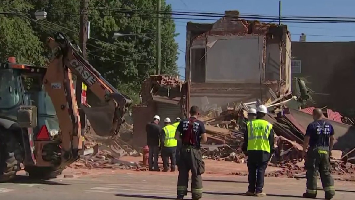 Pizza Place Reduced to Rubble as Building Collapses NBC10 Philadelphia