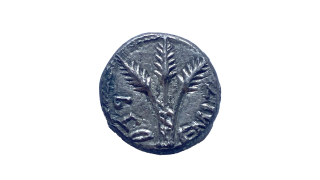 This undated photo, taken in New York, shows a rare, 2,000-year-old Jewish coin that U.S. authorities have returned to Israel nearly two decades after it was looted, smuggled and put up for auction in the United States.