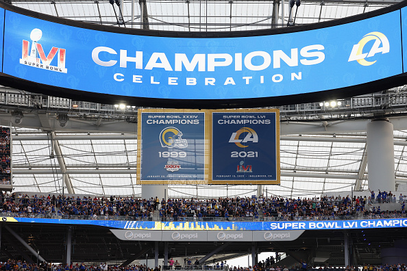Los Angeles Rams SoFi Stadium Super Bowl LVI Champions 8 x