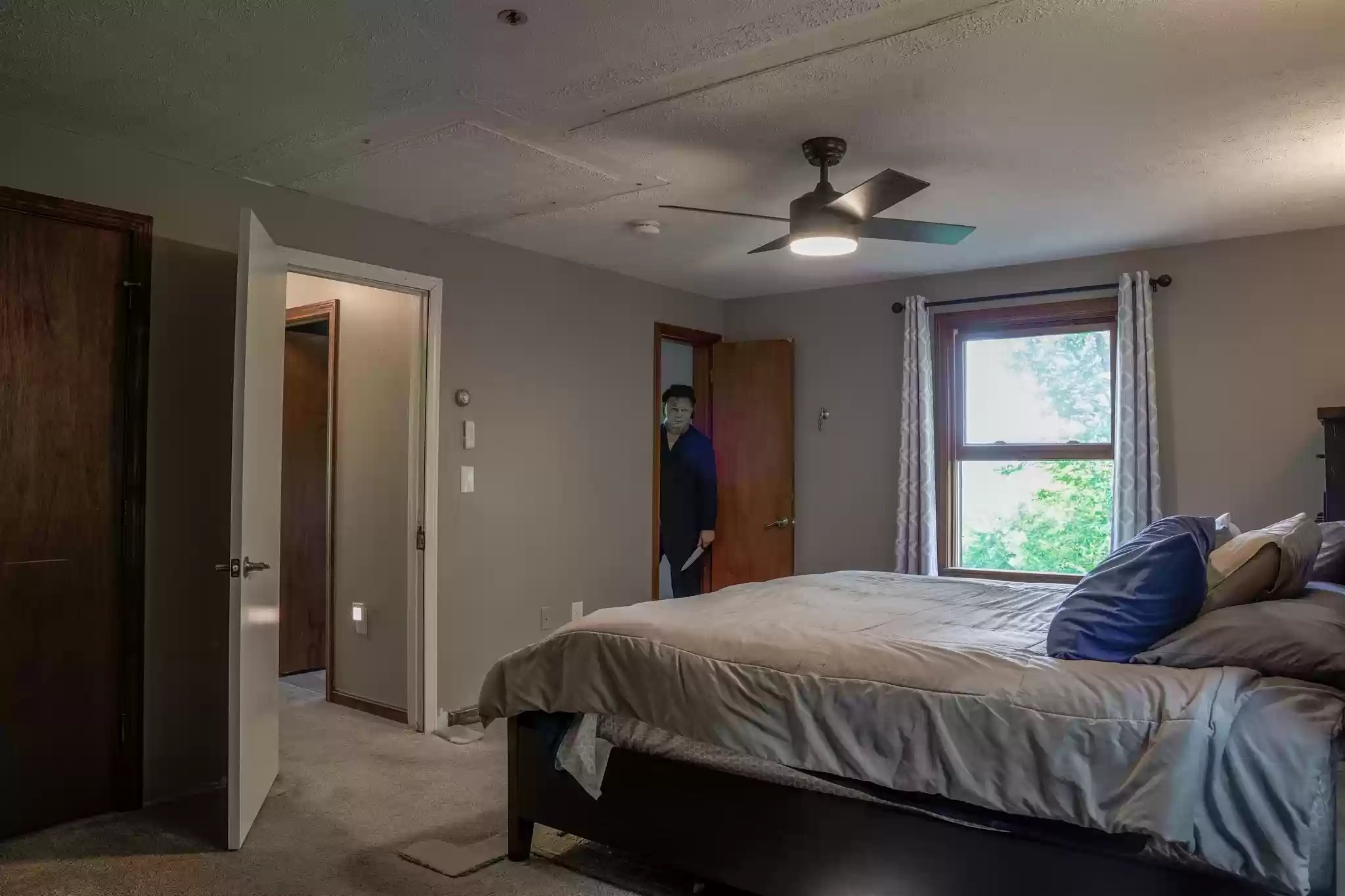 Michael Myers appears in listing photos for a New Hampshire home