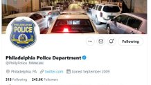 Philadelphia police department Twitter banner