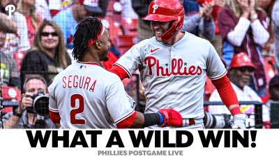 A WILD WIN! The Phillies Six-Run 9th Inning Help STEAL Game One in St.  Louis – NBC10 Philadelphia