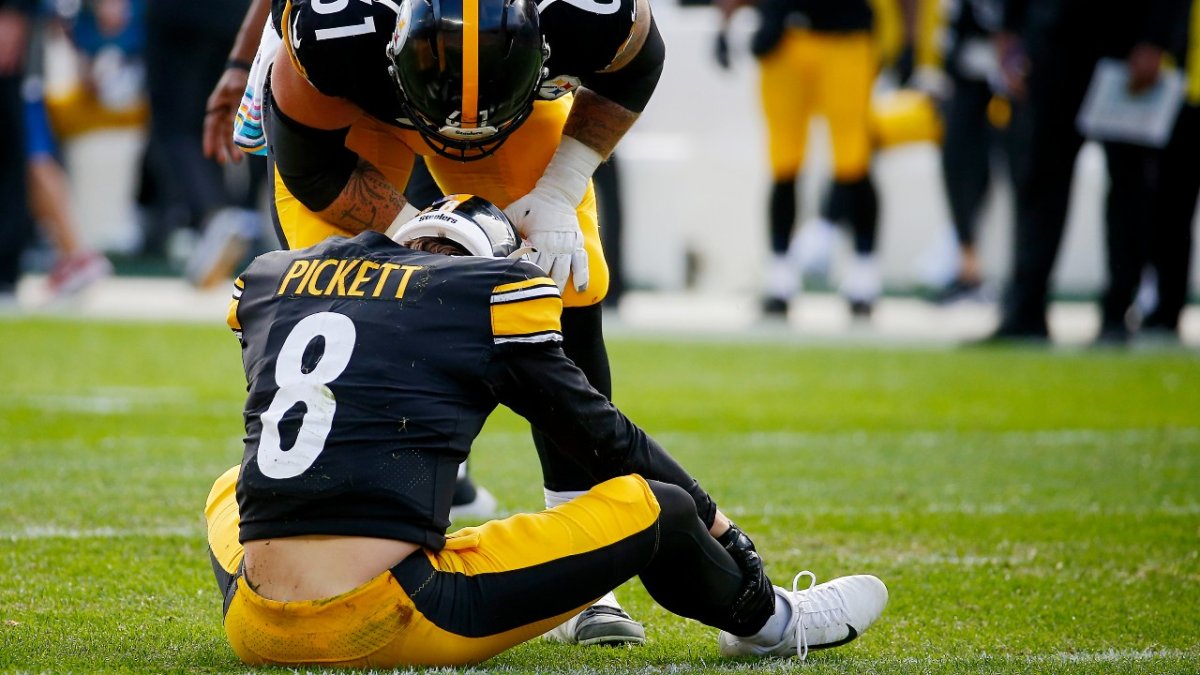 Steelers QB Kenny Pickett was cleared for concussion but then