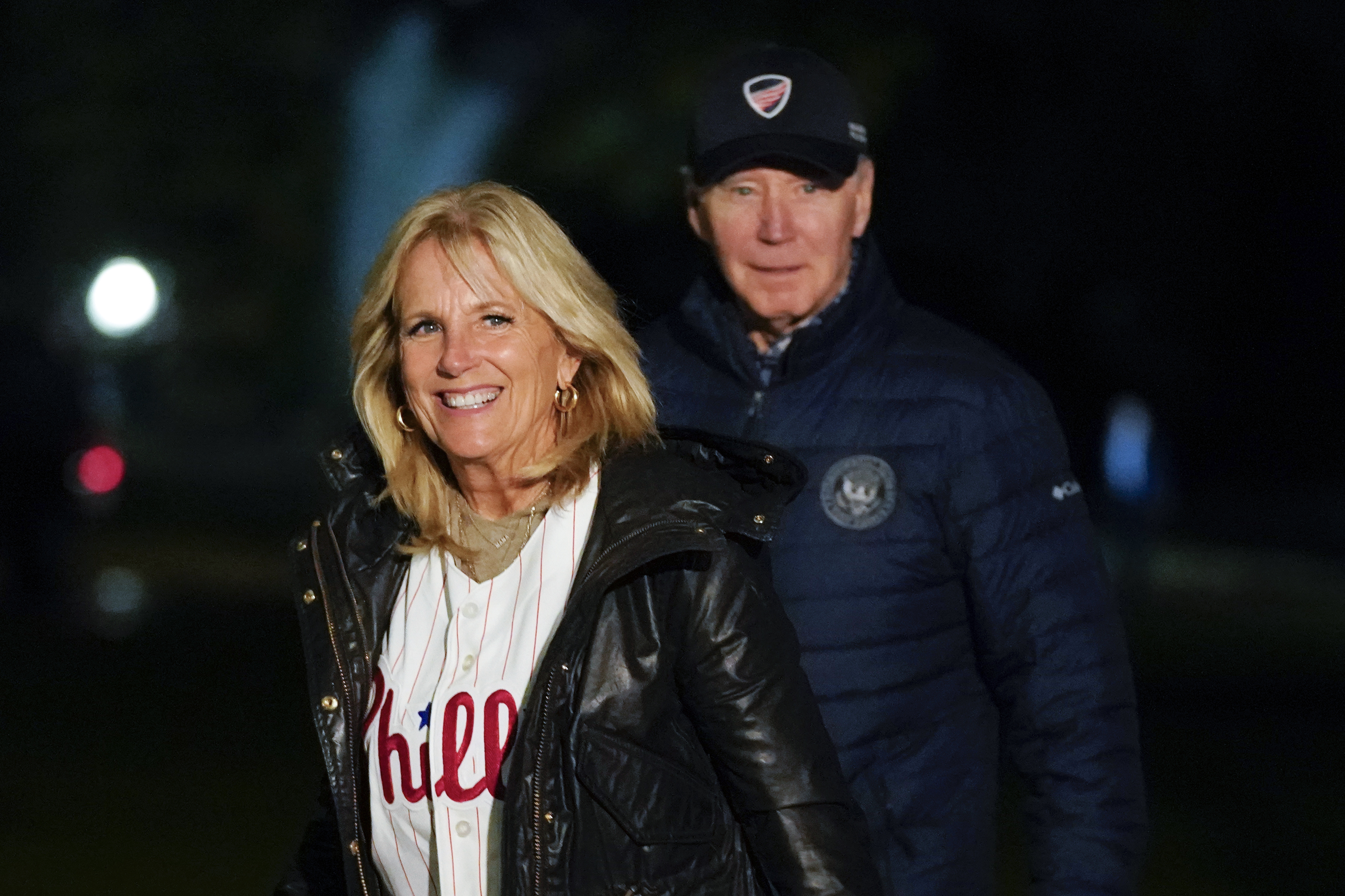 First lady Jill Biden makes appearance before Phillies game