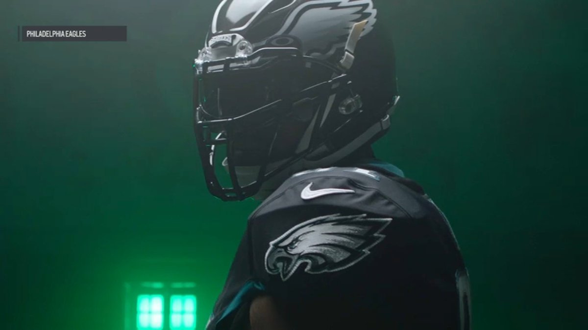 Eagles unveil new alternate all-black helmet for 2022 NFL season