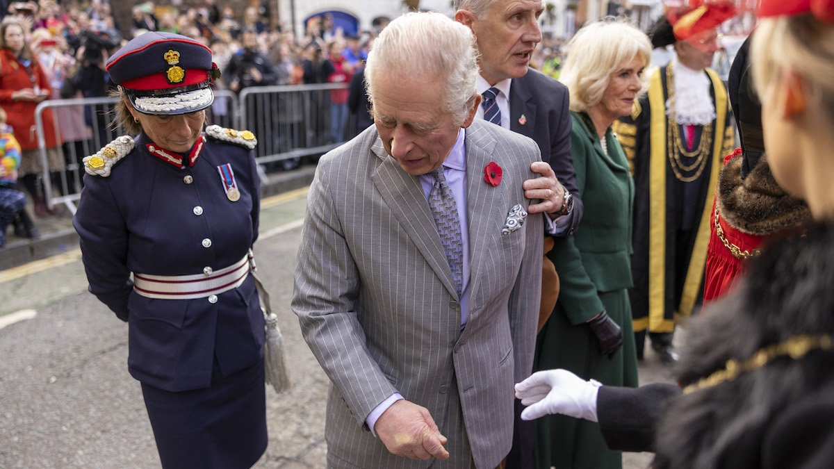 Protester Arrested After Throwing Eggs at King Charles III