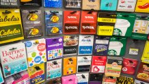 A selection of gift cards in a store in New York on Tuesday, March 8, 2016. (© Richard B. Levine)