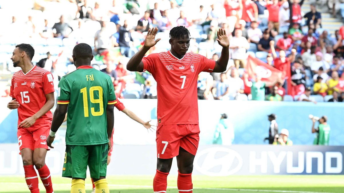 Switzerland's Breel Embolo Doesn't Celebrate After Goal Against Cameroon - NBC 10 Philadelphia