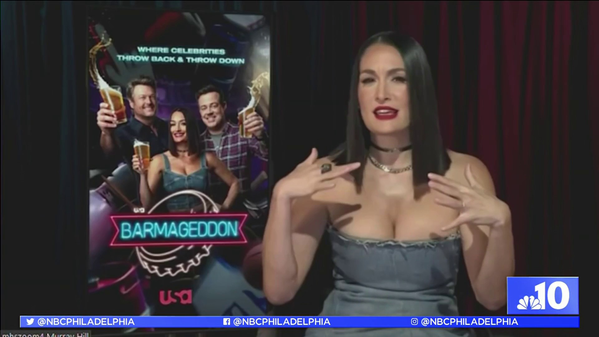 Nikki Bella Interviews Blake Shelton & Carson Daly About Barmageddon -  EXCLUSIVE
