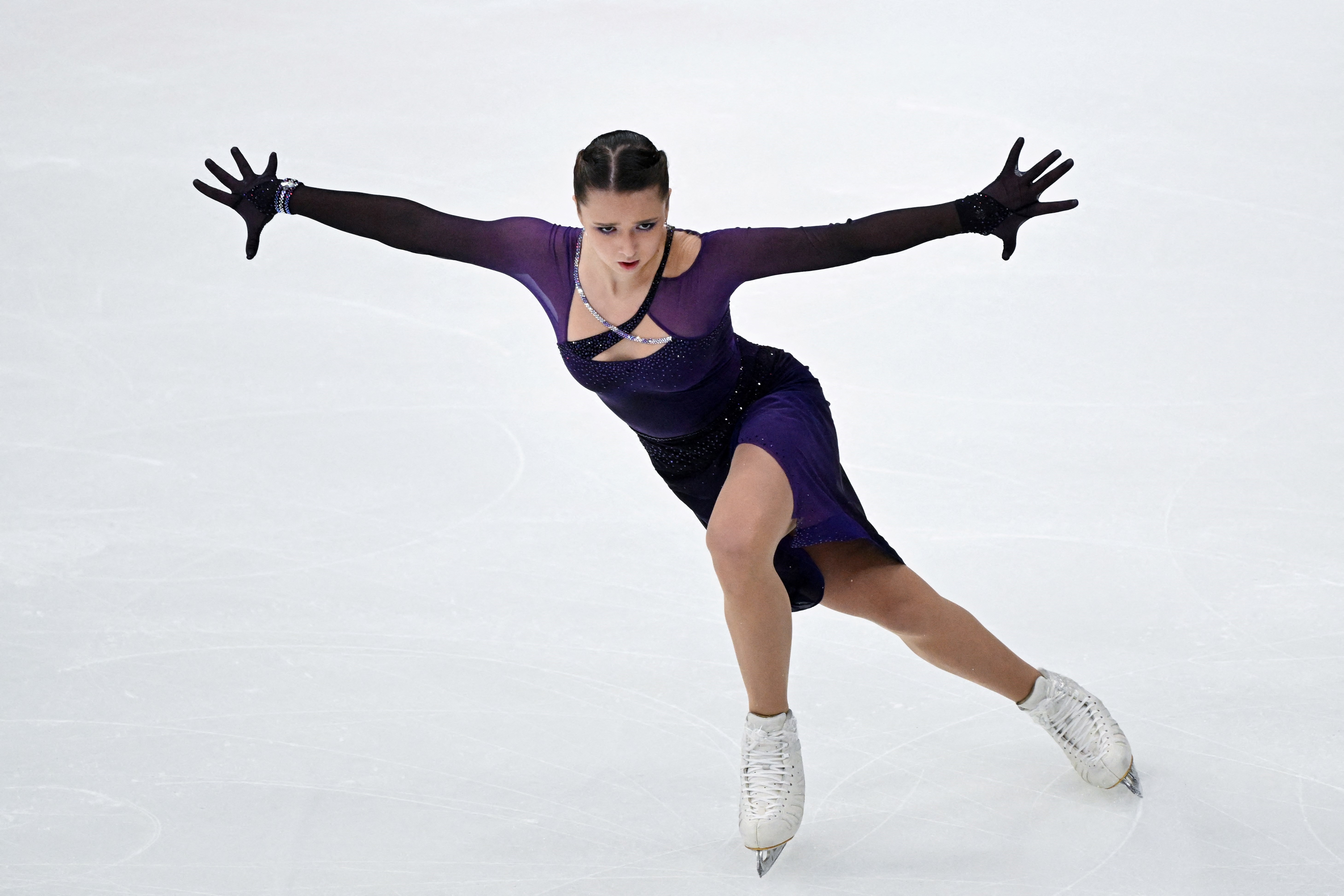 Kamila Valieva Recreates Viral Wednesday Addams Dance Scene on Ice