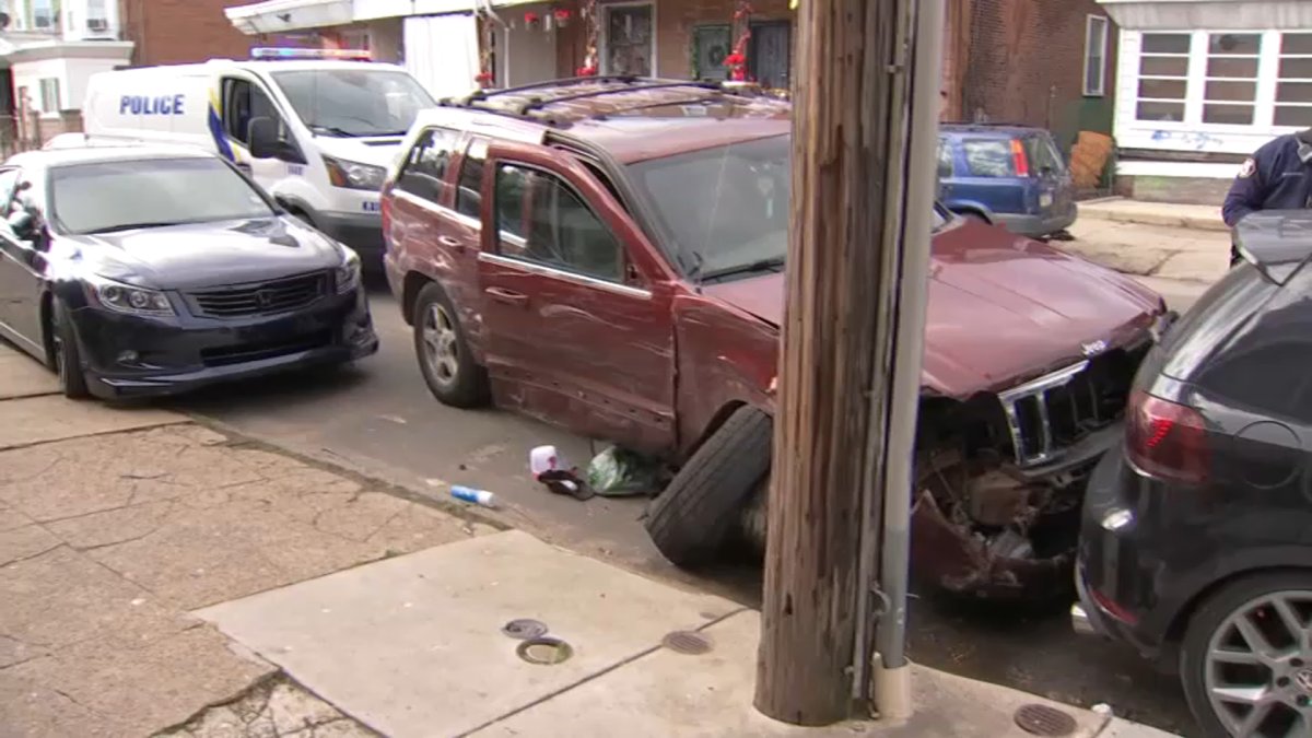 8 Cars, Including Philadelphia Police Cruiser, Damaged in Chase and Crash NBC10 Philadelphia