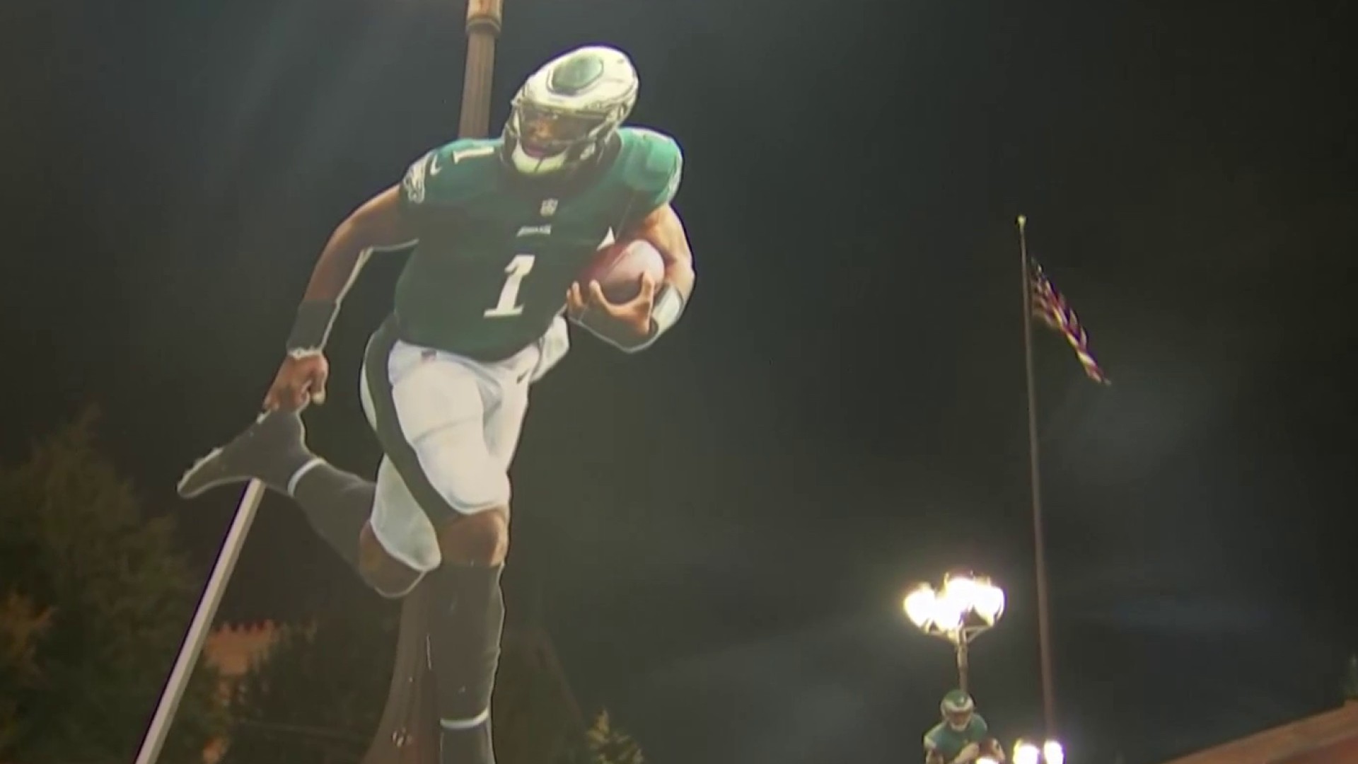 Eagles fans swarm steps of Philly Art Museum