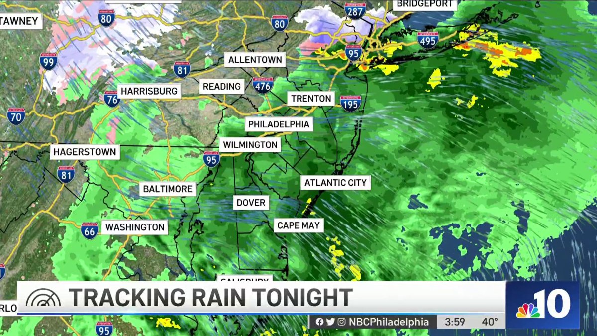 Tracking Rain for the Evening Commute – NBC10 Philadelphia