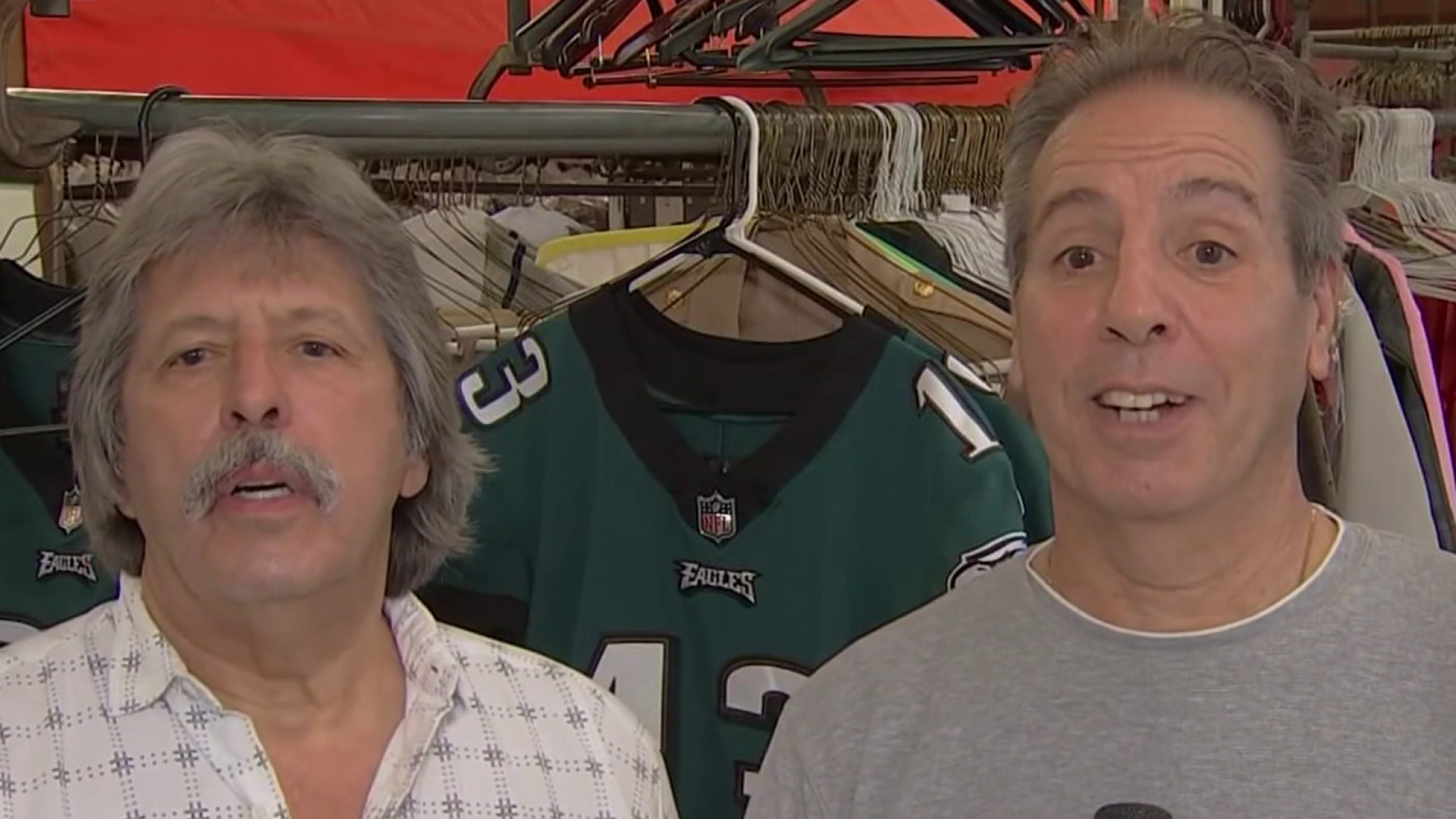 Brothers Continue Family Tradition of Cleaning Eagles' Jerseys