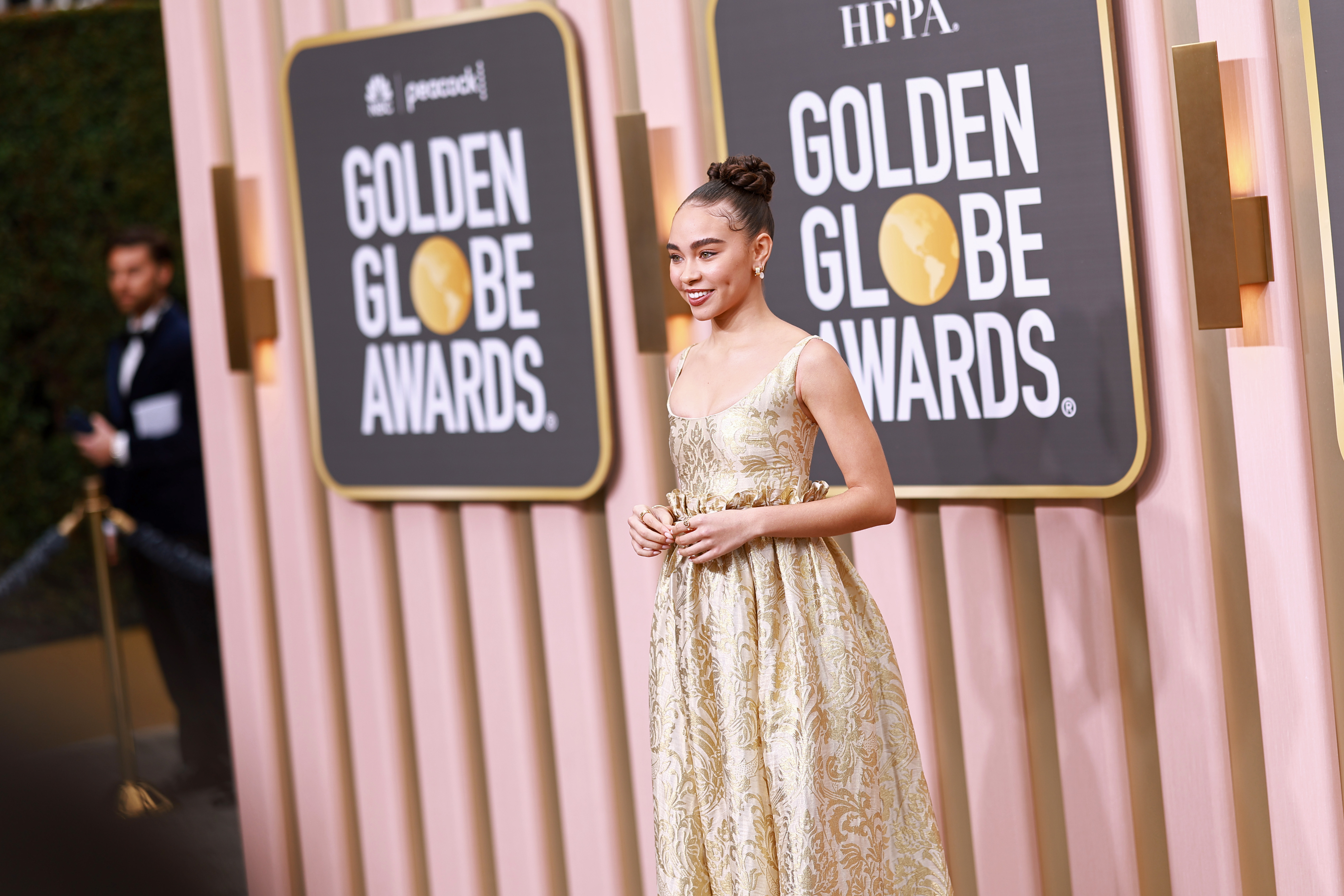 Bailey Bass attends the 80th Annual Golden Globe Awards at The Beverly Hilton on Jan. 10, 2023, in Beverly Hills, California.