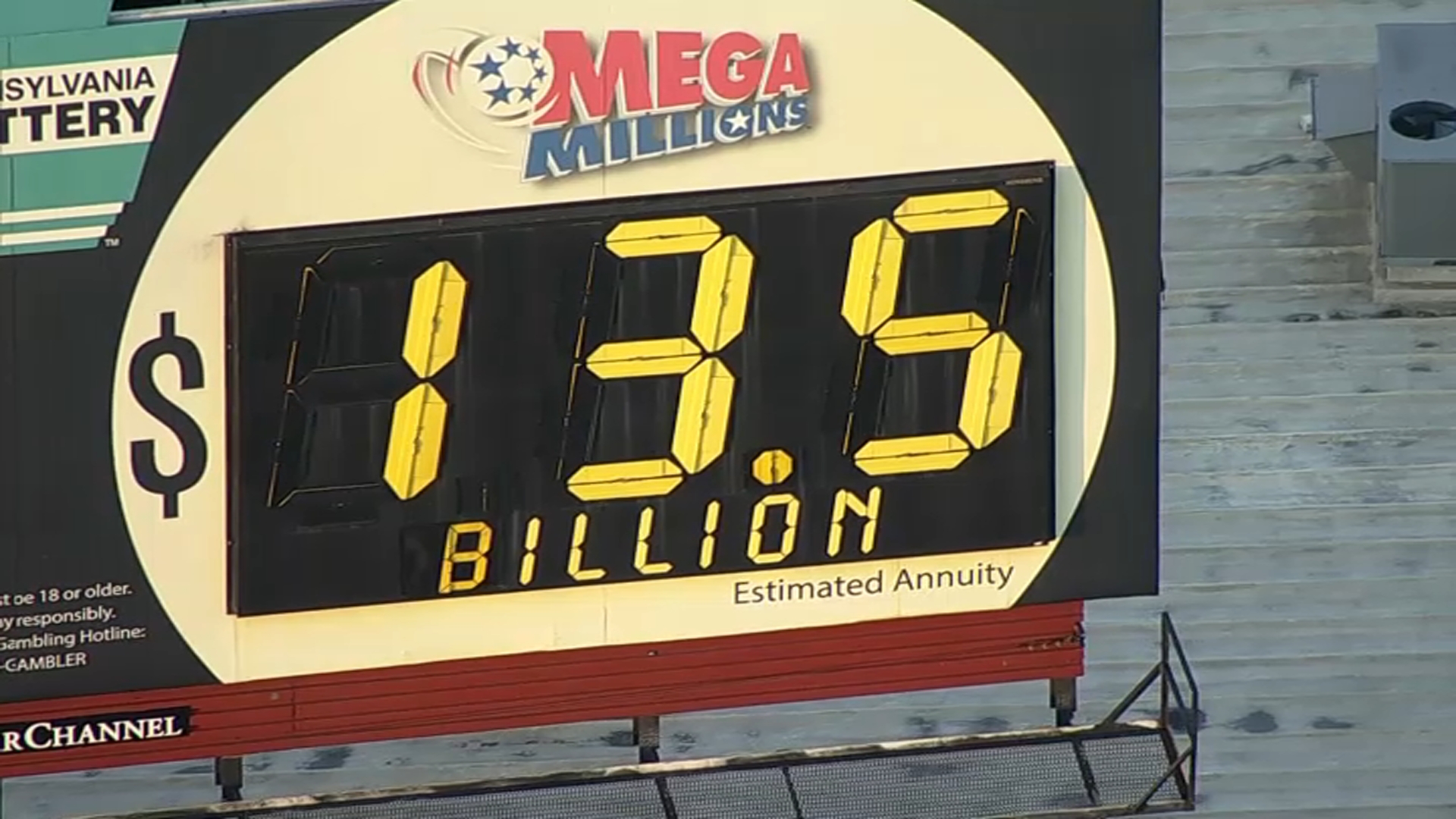Mega Millions Billboard lists $13.5 billion jackpot
