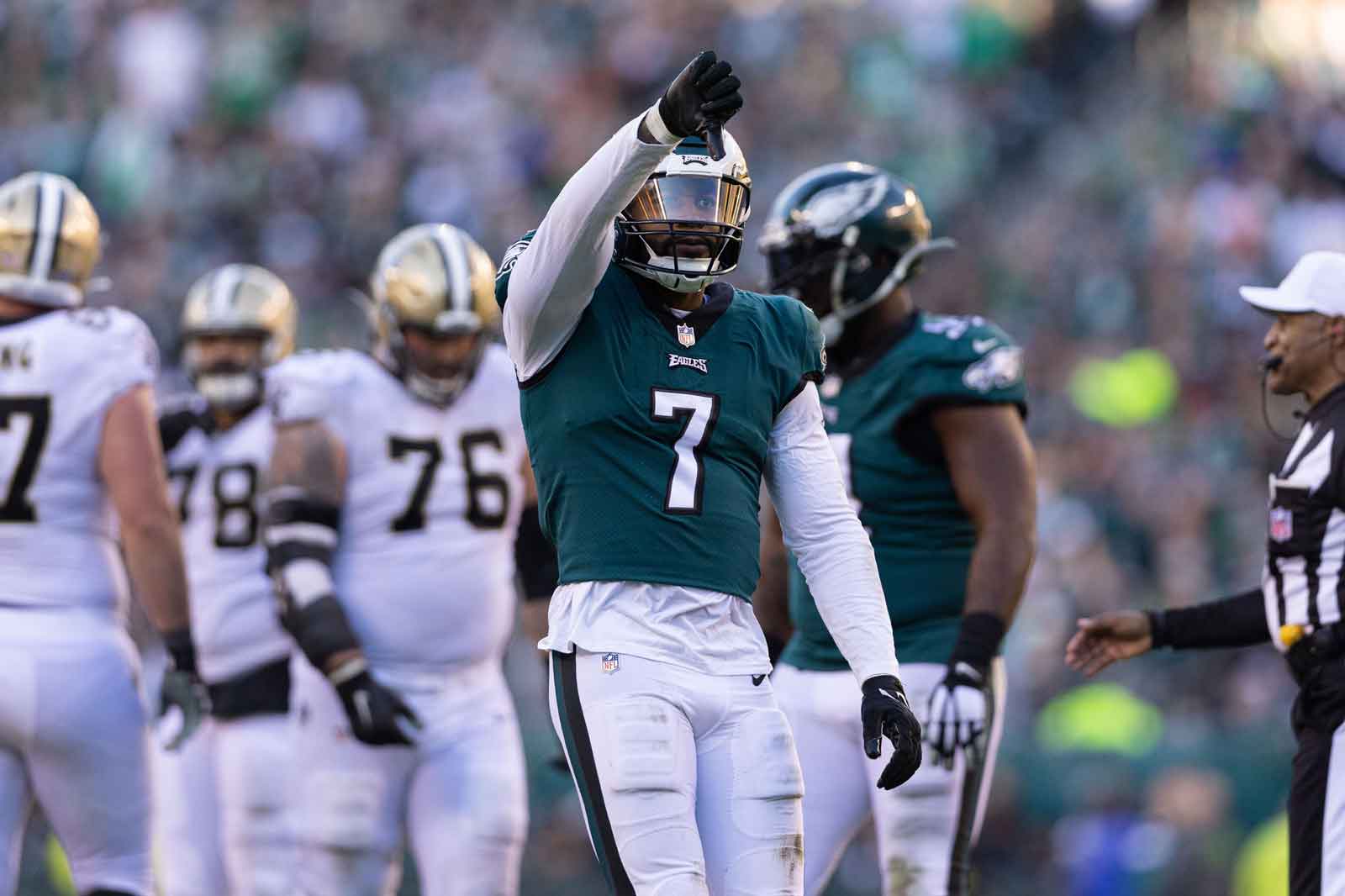 Philadelphia Eagles' Haason Reddick walks off the field after training camp  at the NFL football team's practice facility, Friday, July 29, 2022, in  Philadelphia. (AP Photo/Matt Slocum Stock Photo - Alamy