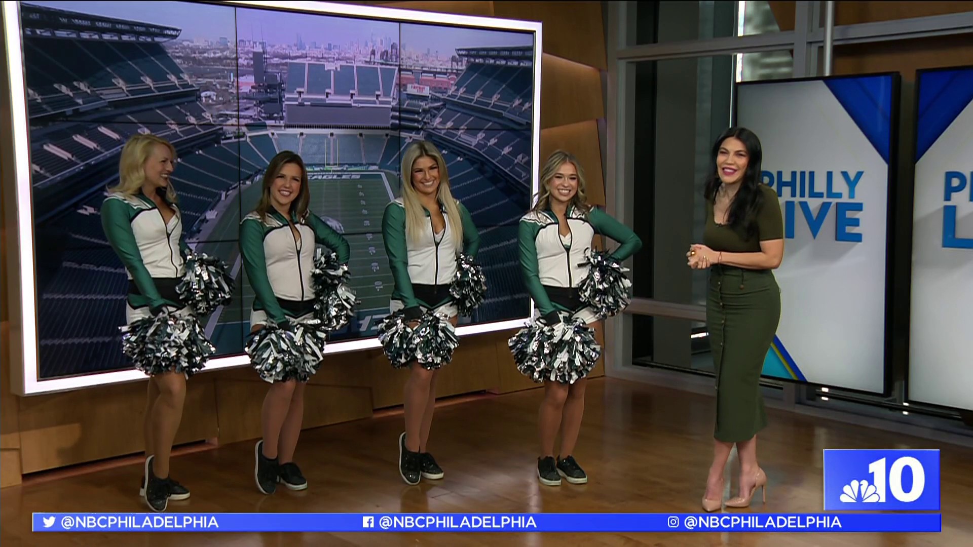 Eagles Cheerleaders At Super Bowl LII