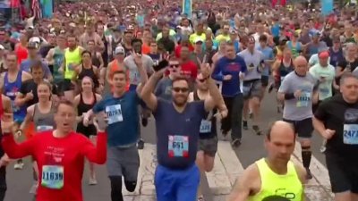 Broad Street Run: Philly man runs race with basketball and Allen