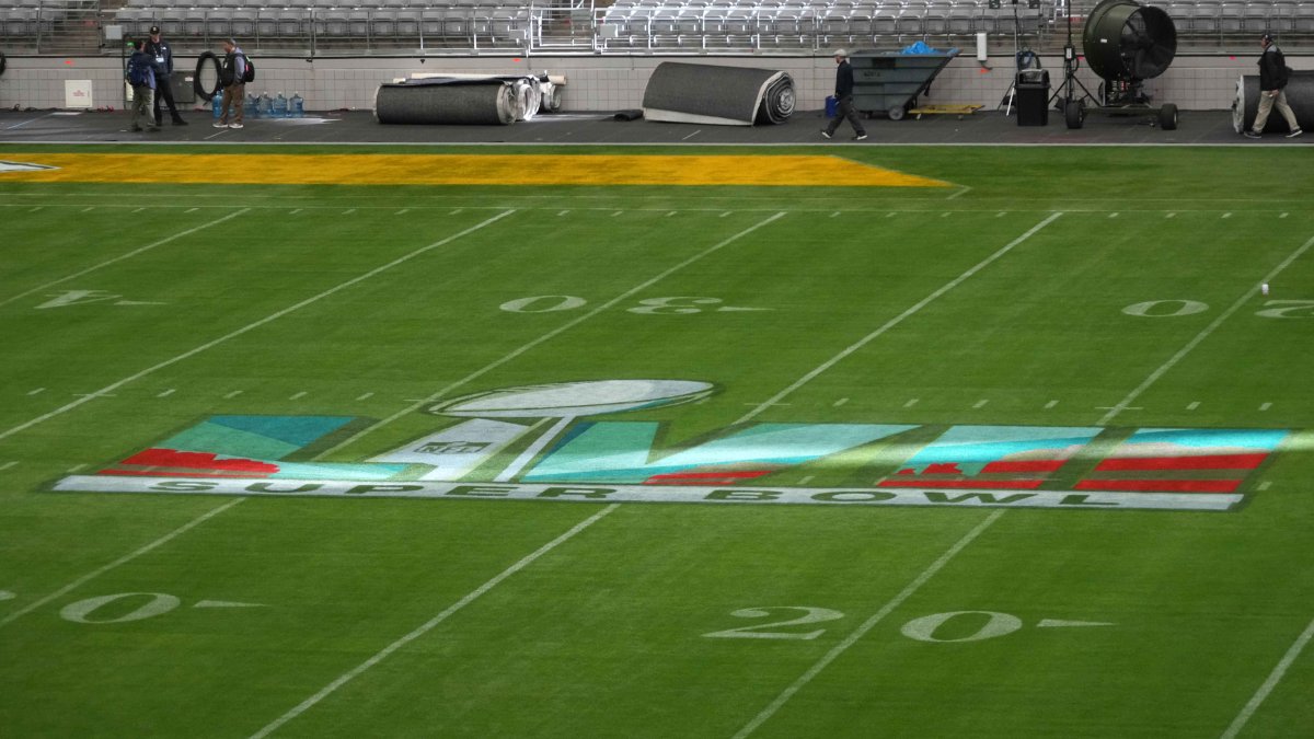 Check Out Super Bowl LVII Field Design at State Farm Stadium NBC10