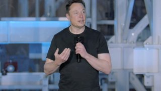 Elon Musk speaks at Tesla’s 2023 investor day on March 1.