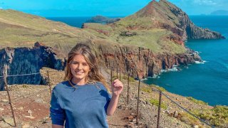 Courteney Richardson-Hicks left the U.K. and now saves half her salary, she said.