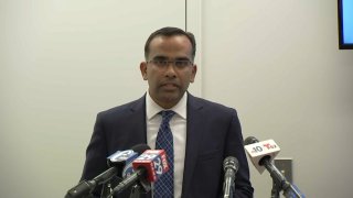 Acting city controller Charles Edacheril unveils ProgressPHL on Wednesday, March 22.