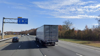 I-95 in Delaware is shown.
