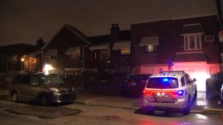 Police respond to a deadly shooting in Juniata Park on Saturday.