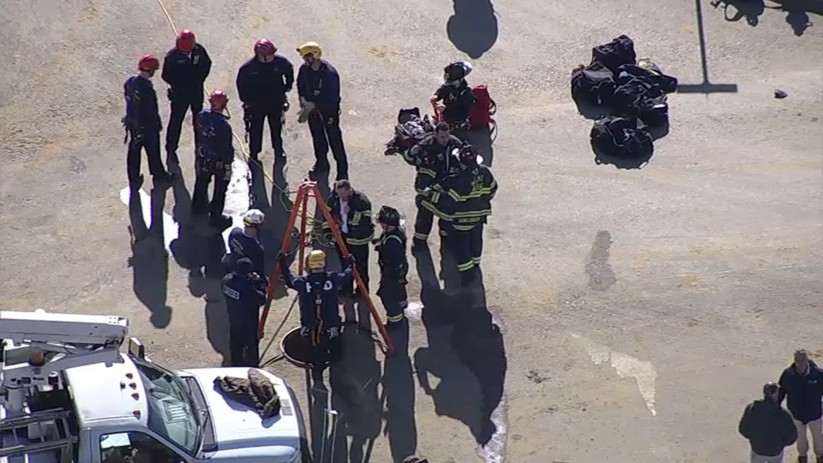 NJ Construction Worker Rescued After Being Trapped in Sewer NBC10