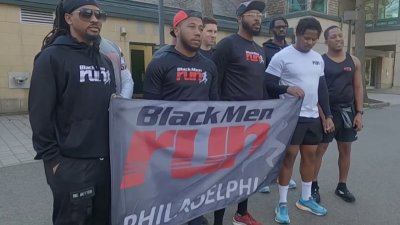 Broad Street Run: Philly man runs race with basketball and Allen Iverson  jersey