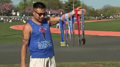 Broad Street Run: Philly man runs race with basketball and Allen