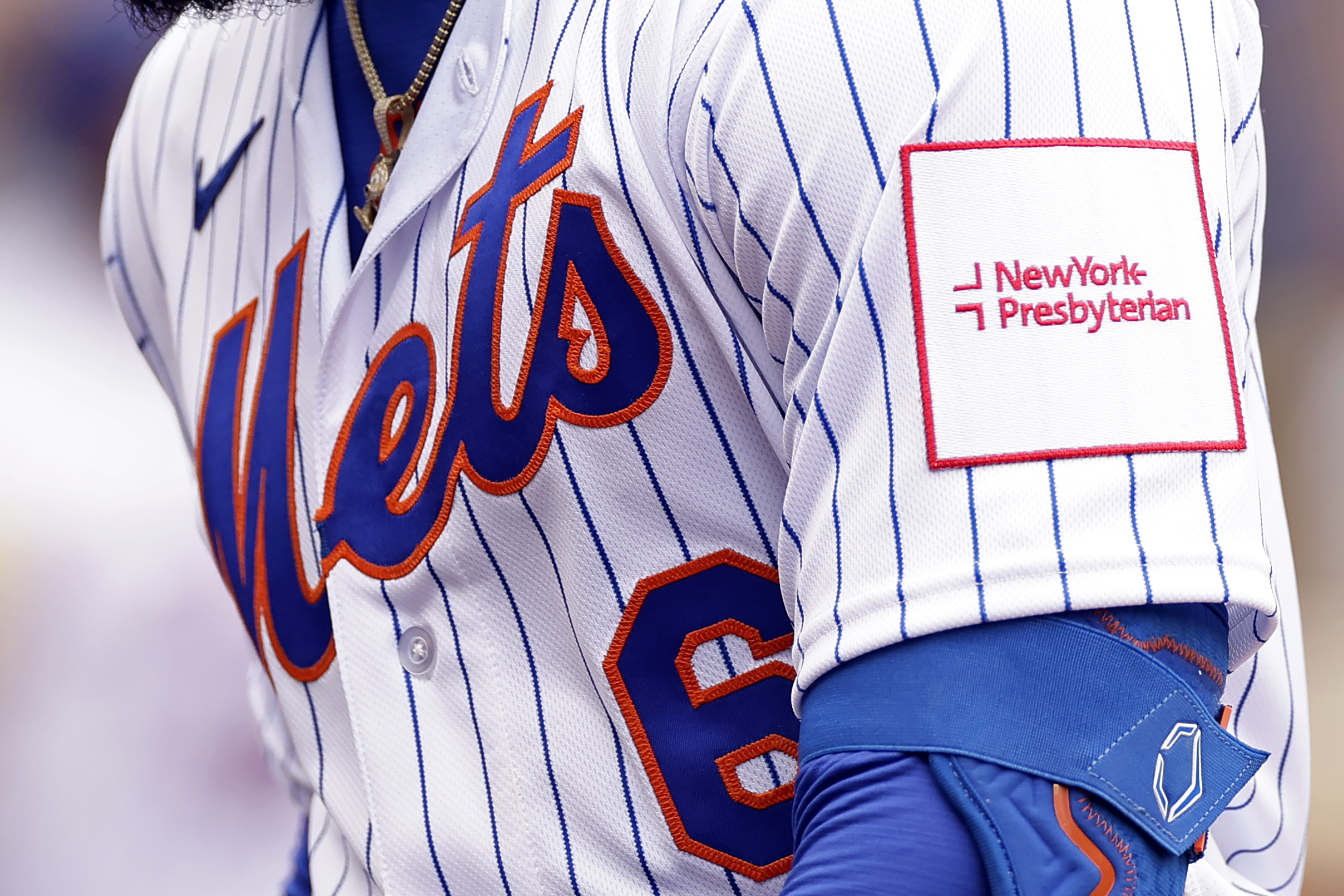 The Mets have their first patch sponsor: NewYork-Presbyterian. The