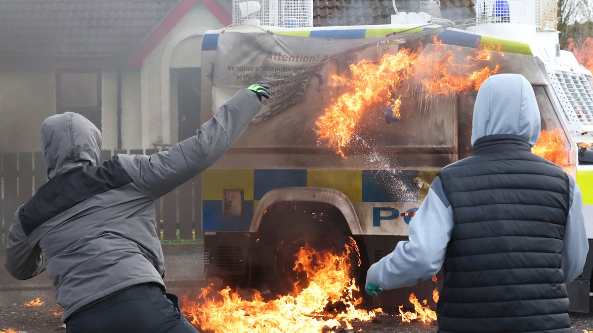 Police Car Firebombed in Protest of N. Ireland Peace Deal Ahead of Biden's Visit – NBC10 Philadelphia - Vimarsana News