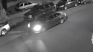 Officials are seeking information on a man who was a passenger in this vehicle in relation to a killing from August of last year, officials said.